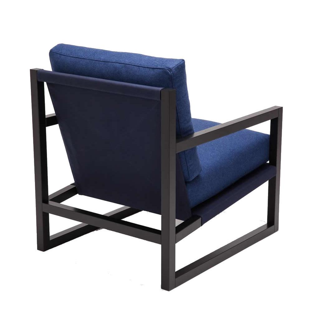 EQ3 Chiara Stationary Fabric Chair 30125-02-GR10 IMAGE 4