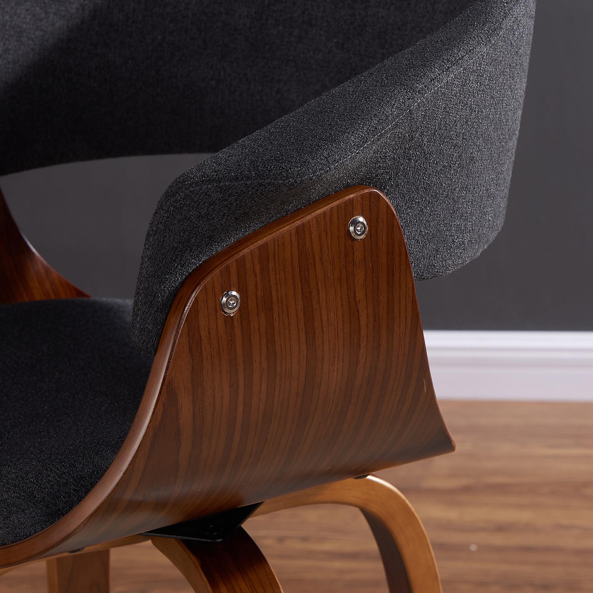 !nspire Holt 203-981CH 26" Counter Stool - Charcoal and Walnut IMAGE 6