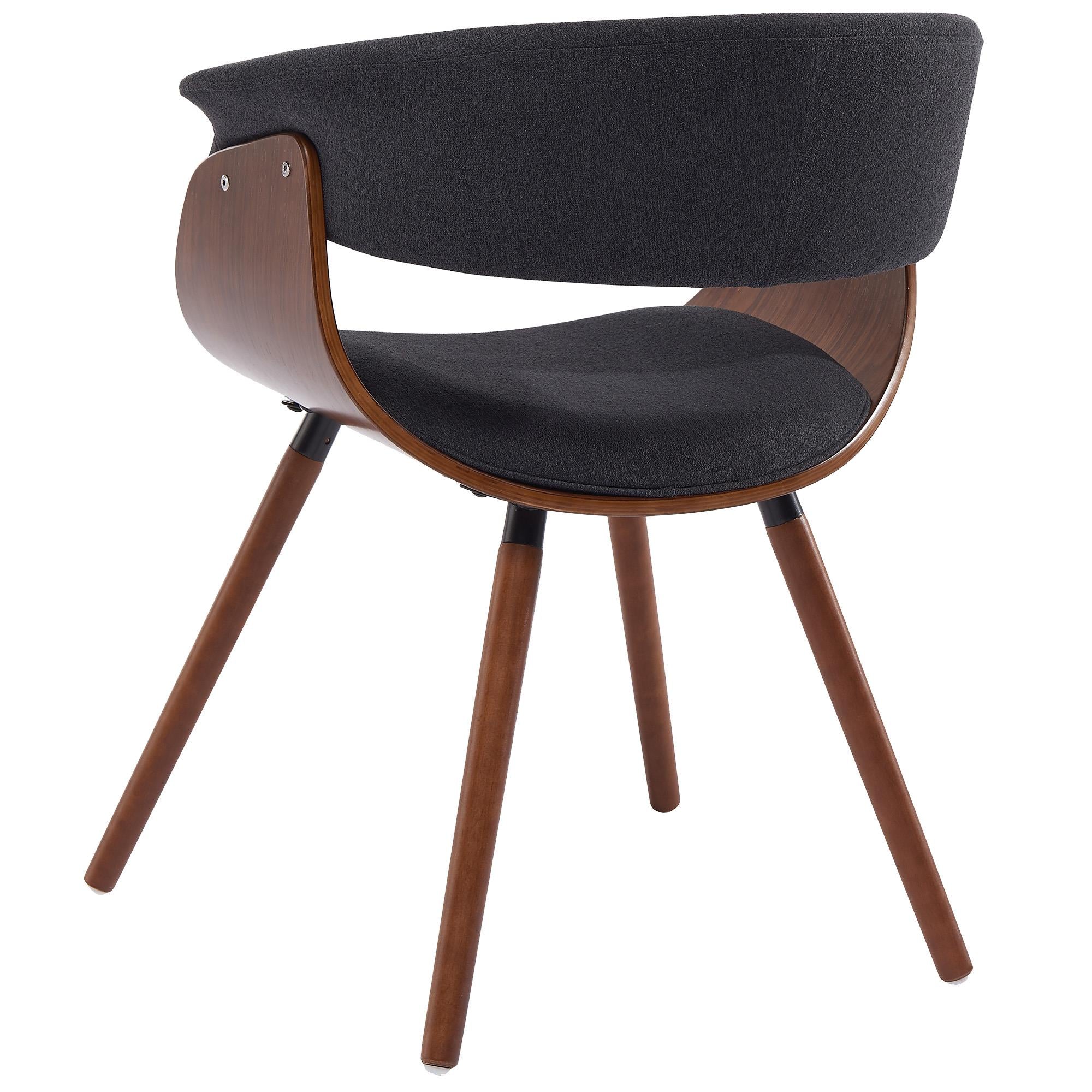 !nspire Holt 403-981CH Accent/Dining Chair - Charcoal and Walnut IMAGE 3