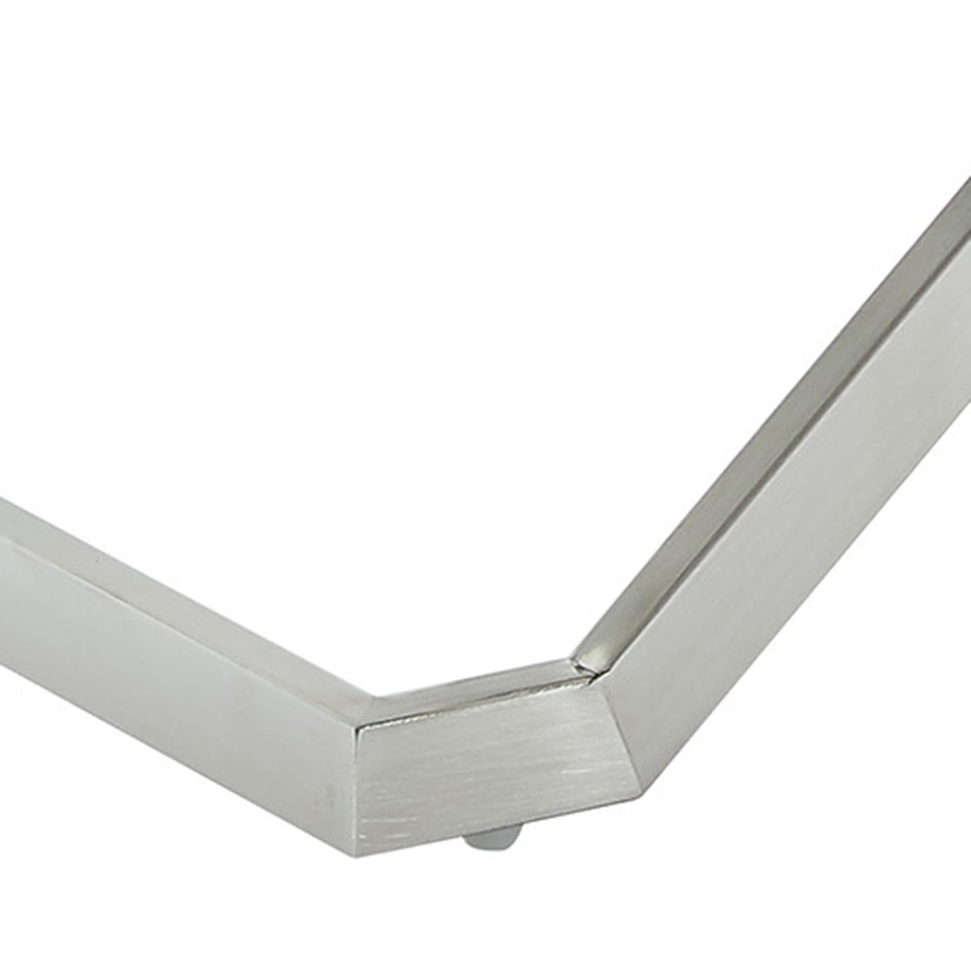 !nspire Aldo 401-103BK Bench - Black and Silver IMAGE 7
