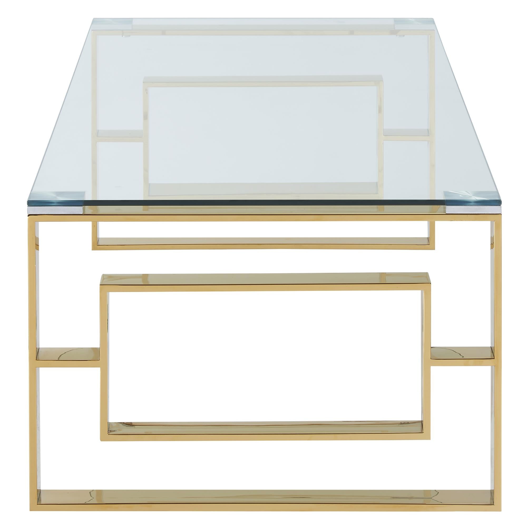 !nspire Eros 301-482GL Coffee Table - Gold IMAGE 4