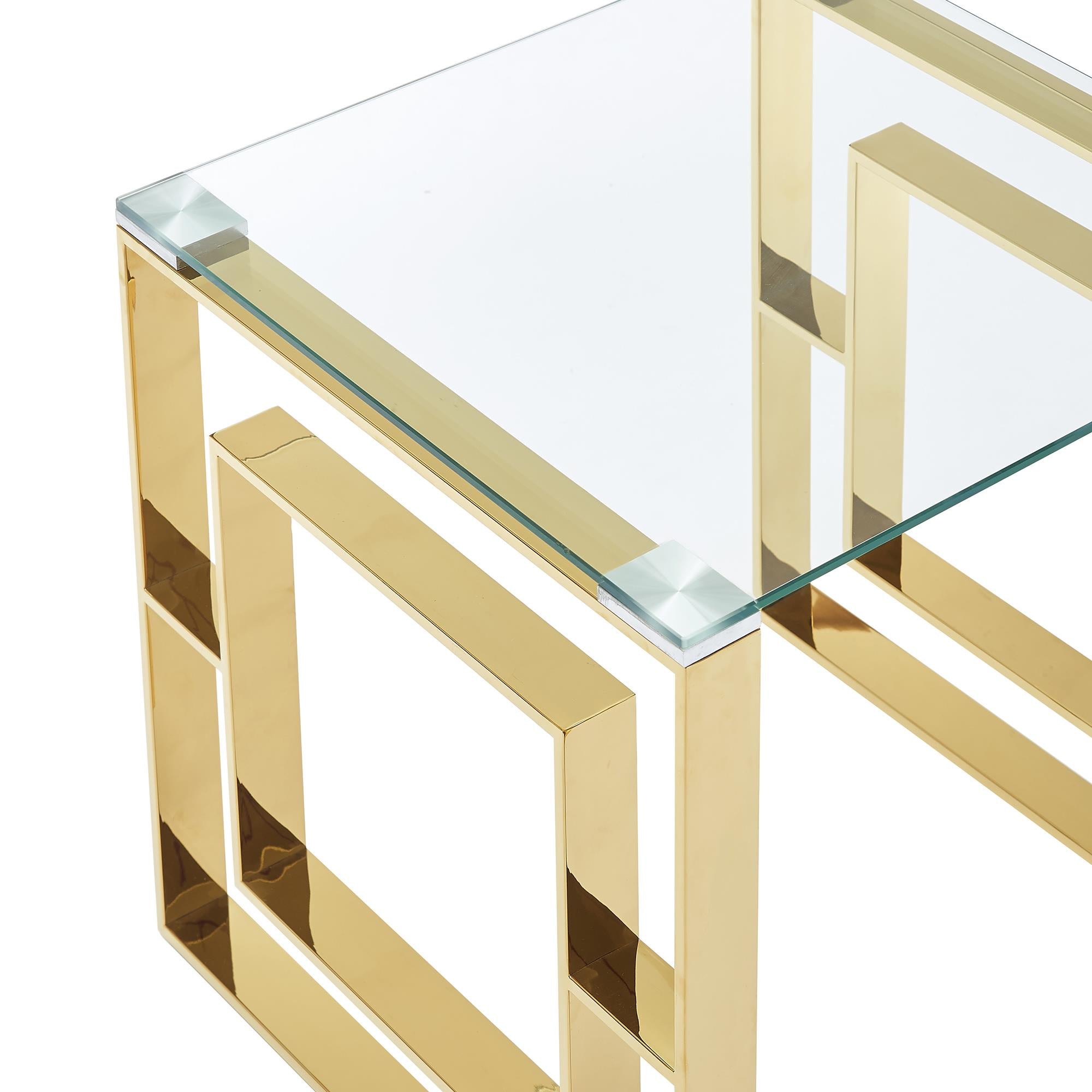 !nspire Eros 301-482GL Coffee Table - Gold IMAGE 5