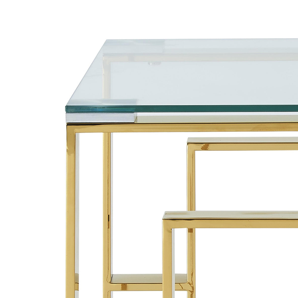 !nspire Eros 501-482GL Accent Table - Gold IMAGE 7