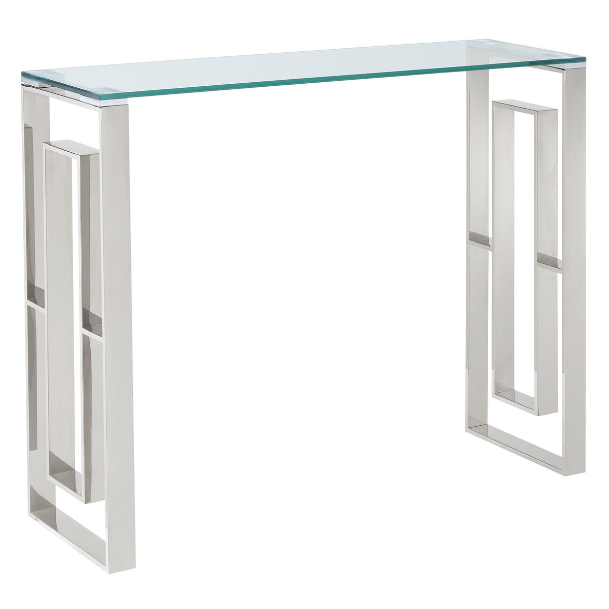 !nspire Eros 502-482CH Console/Desk - Silver IMAGE 1