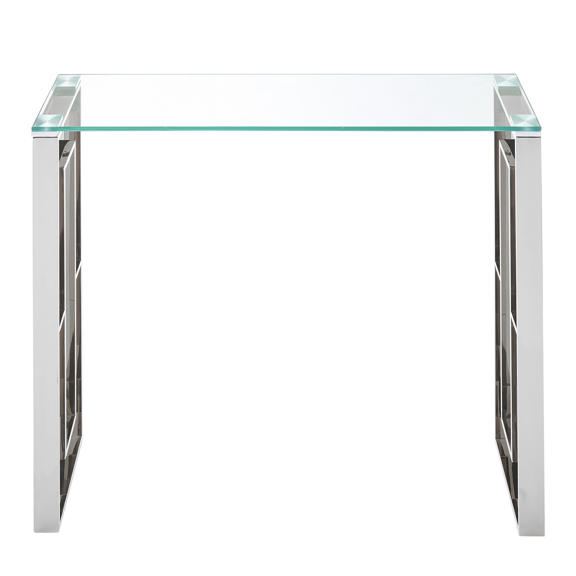 !nspire Eros 502-482CH Console/Desk - Silver IMAGE 4
