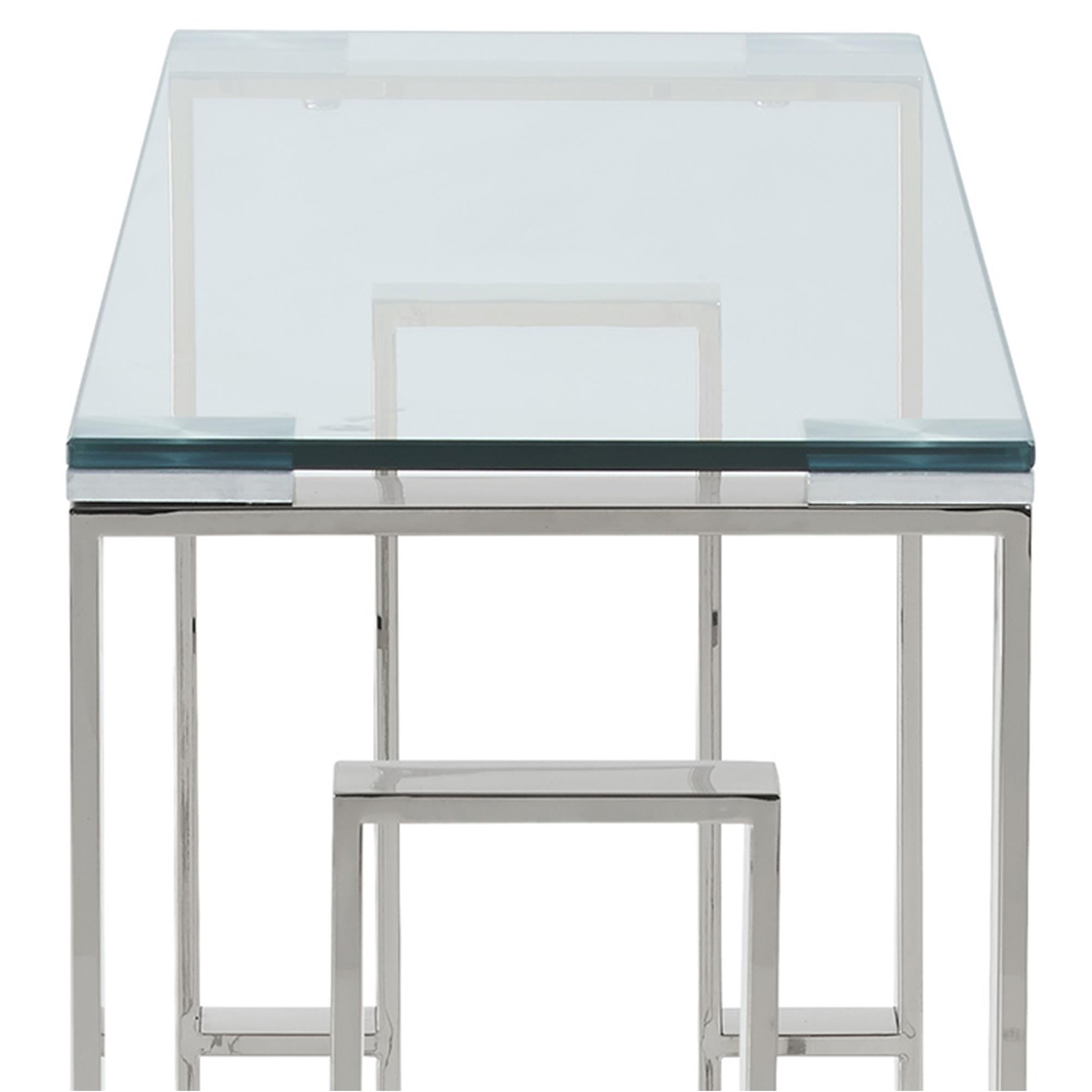 !nspire Eros 502-482CH Console/Desk - Silver IMAGE 7