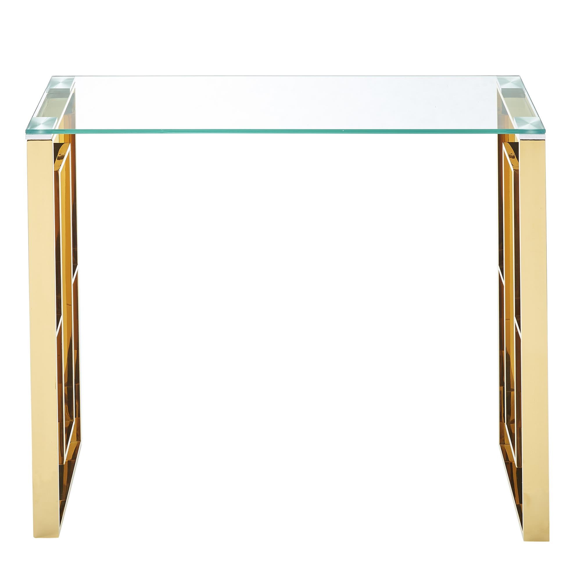 !nspire Eros 502-482GL Console/Desk - Gold IMAGE 4