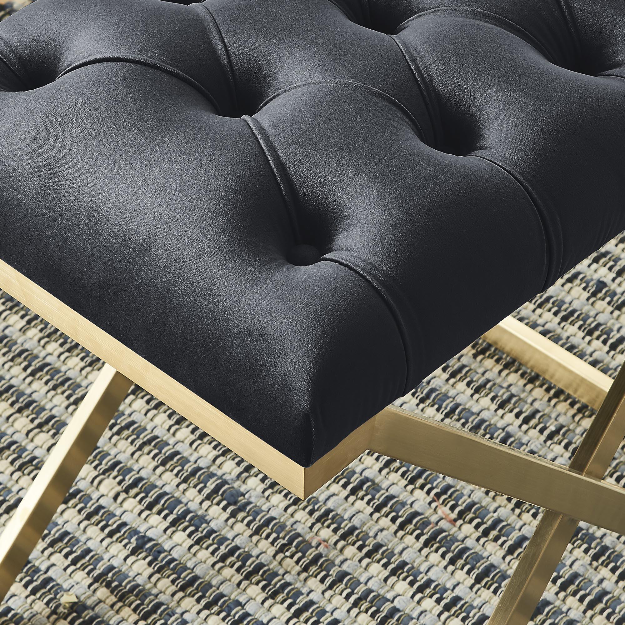 !nspire Rada 401-404BK Bench - Black and Gold IMAGE 5