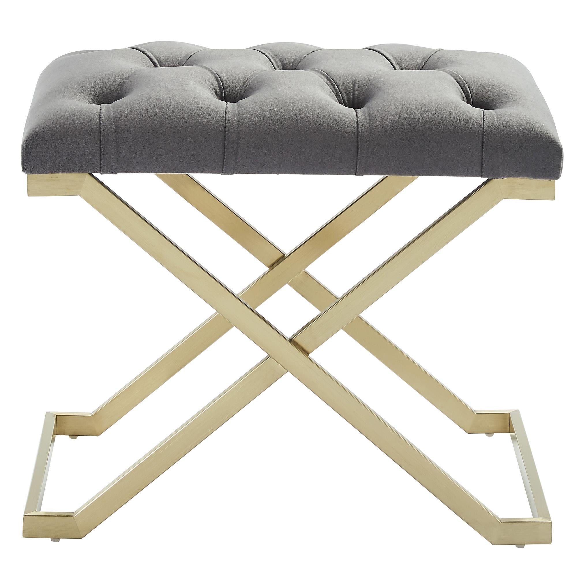 !nspire Rada 401-404GY Bench - Grey and Gold IMAGE 3