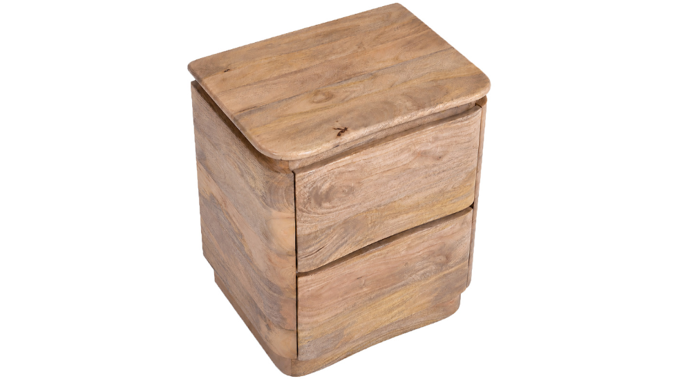 Akhila 2 Drawer Accent Table in Natural