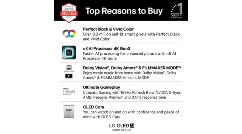 83" LG OLED AI B6 4K Smart TV (OLED83B6GUA)-2026
