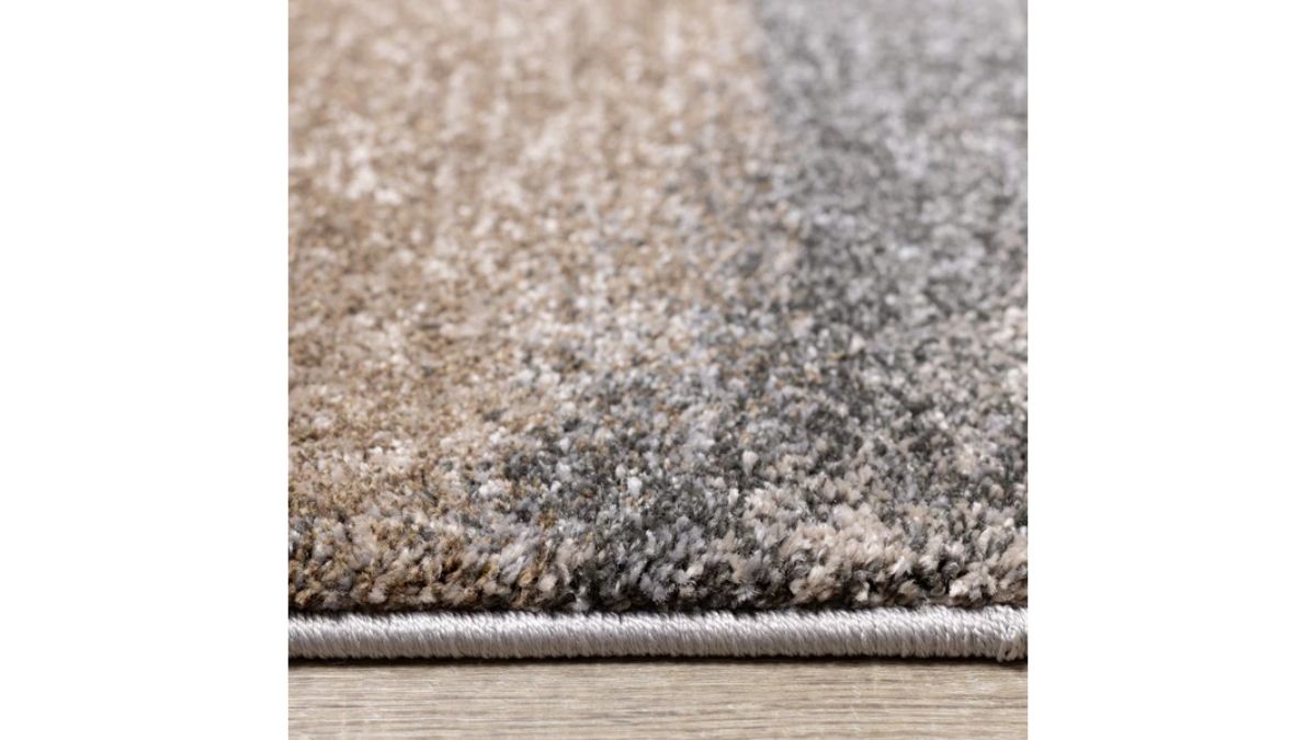 Breeze Blue Grey Simple Patches Rug