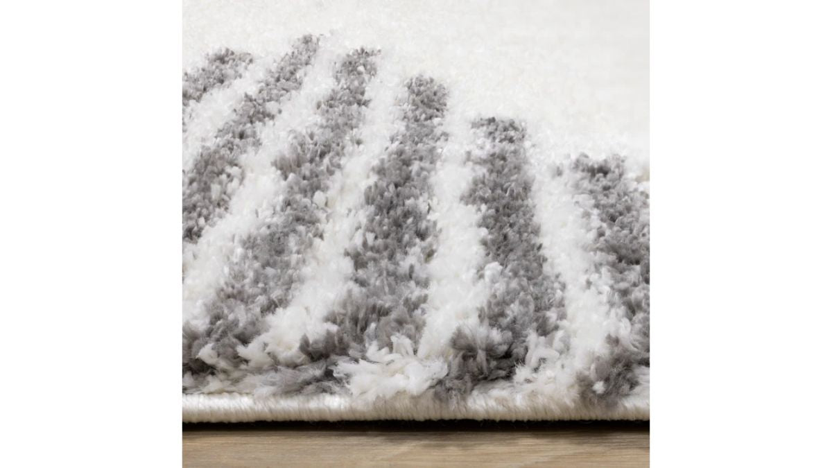 Pascal Cream Grey Inverted Diamond Pattern Rug