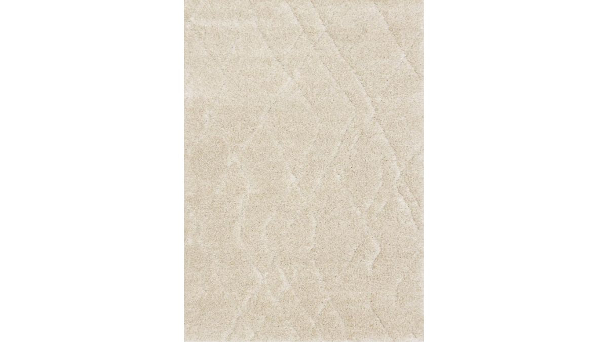 Roman Cream Subtle Diamond Pattern Rug