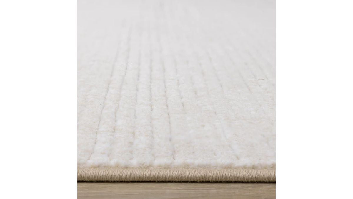 Ella Cream Carved Pile Plush Rug