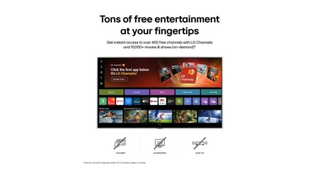 85" LG NANO 4K UHD AI NU85 Smart TV (85NU850BPUA)-2026