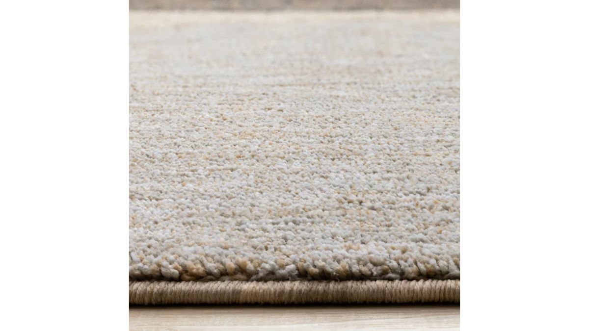 Cora Taupe Beige Grey Curvy Design Rug