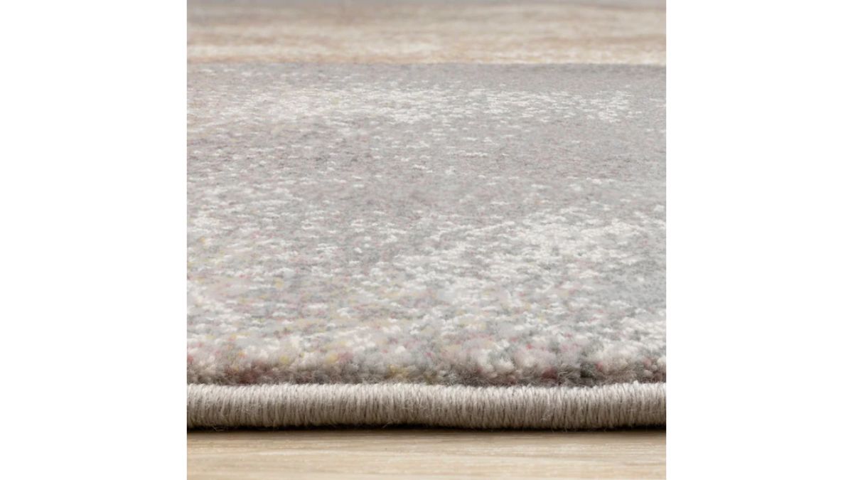 Aurora Multi Distressed Geometric Design Rug