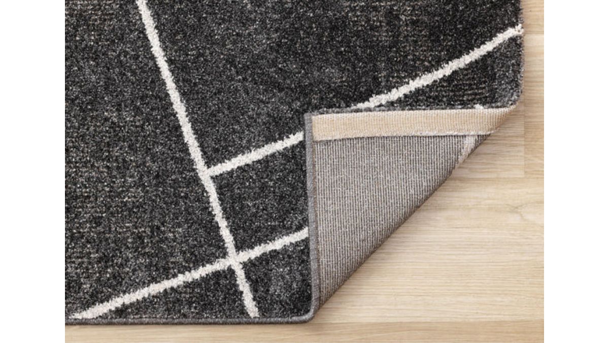 Mae Grey White Organic Line Design Rug