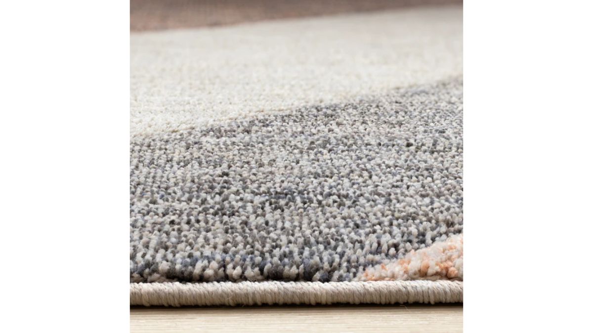 Cora Pink Taupe Geometric Design Rug