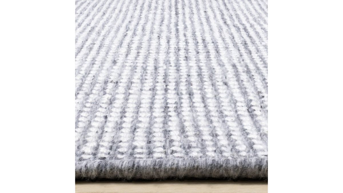 Aspen Grey Cream Woven Dot Rug