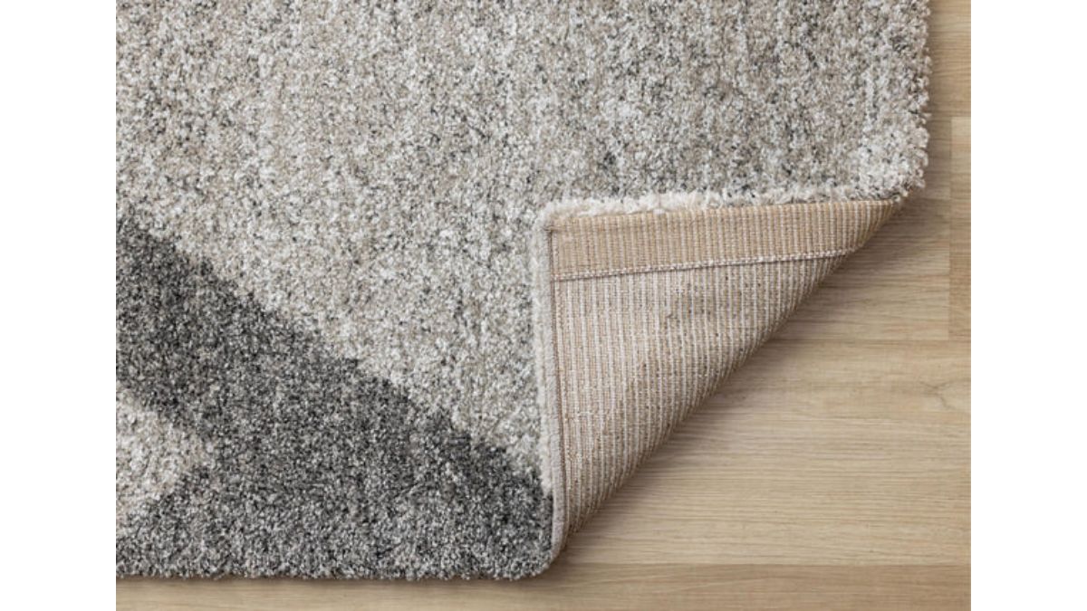 Marquis Grey White Beige Abstract Geometric Rug