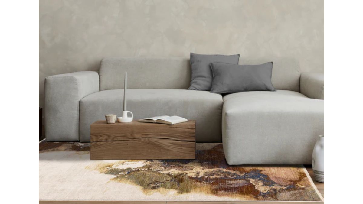 Muse Marble Grain Plush Rug