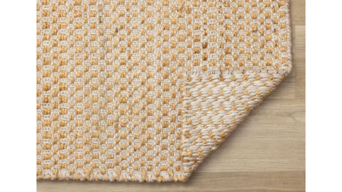 Naturals Light Oak Intricate Cream Weave Jute Rug