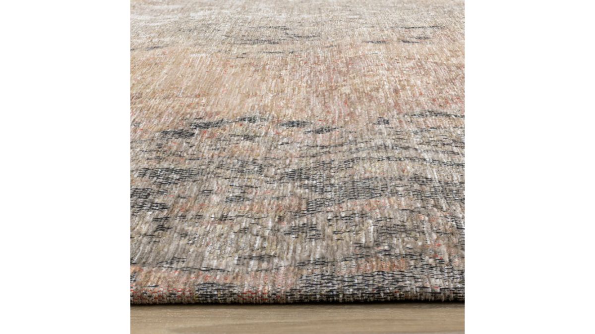 Cathedral Salmon Grey Traditional Border Rug