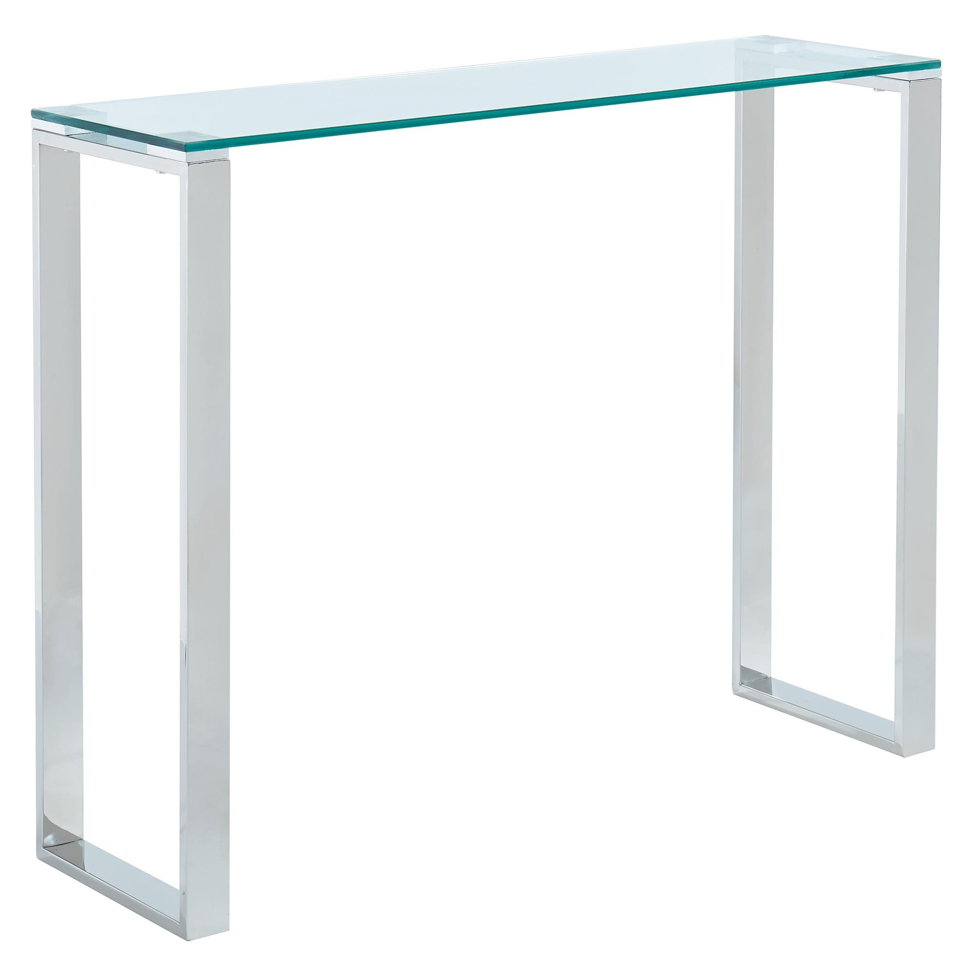 !nspire Zevon 502-408CH Console/Desk - Silver IMAGE 1