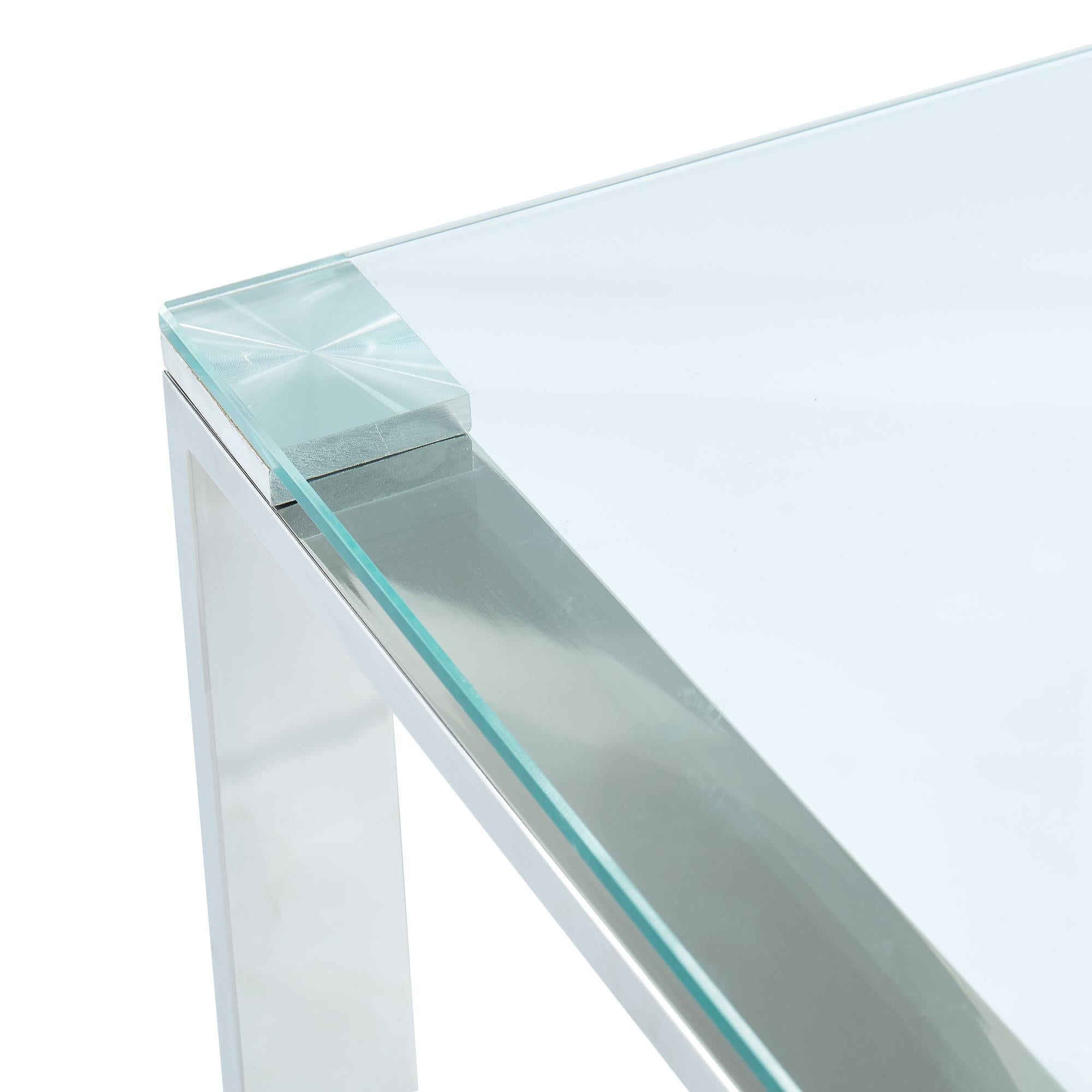 !nspire Zevon 502-408CH Console/Desk - Silver IMAGE 6