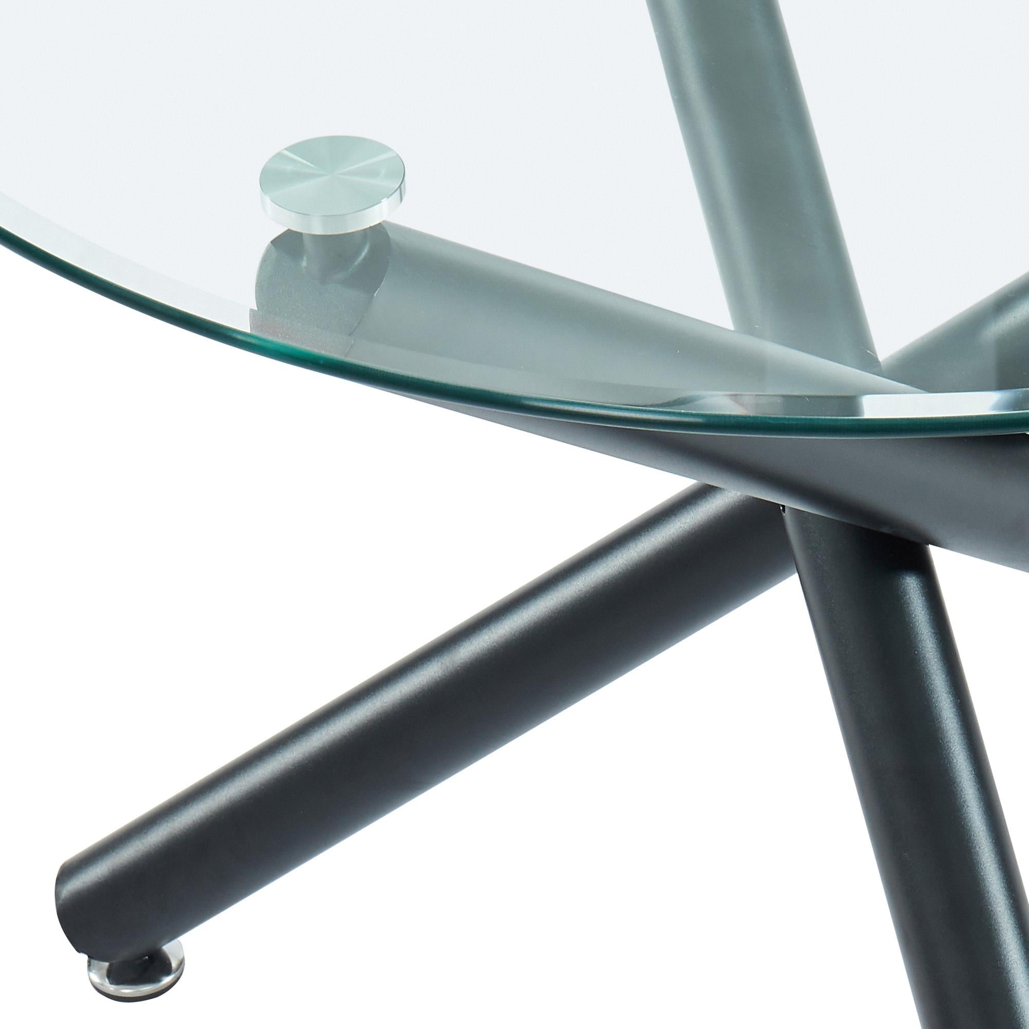 Worldwide Home Furnishings Suzette 201-476-40 Round Dining Table - Black IMAGE 7