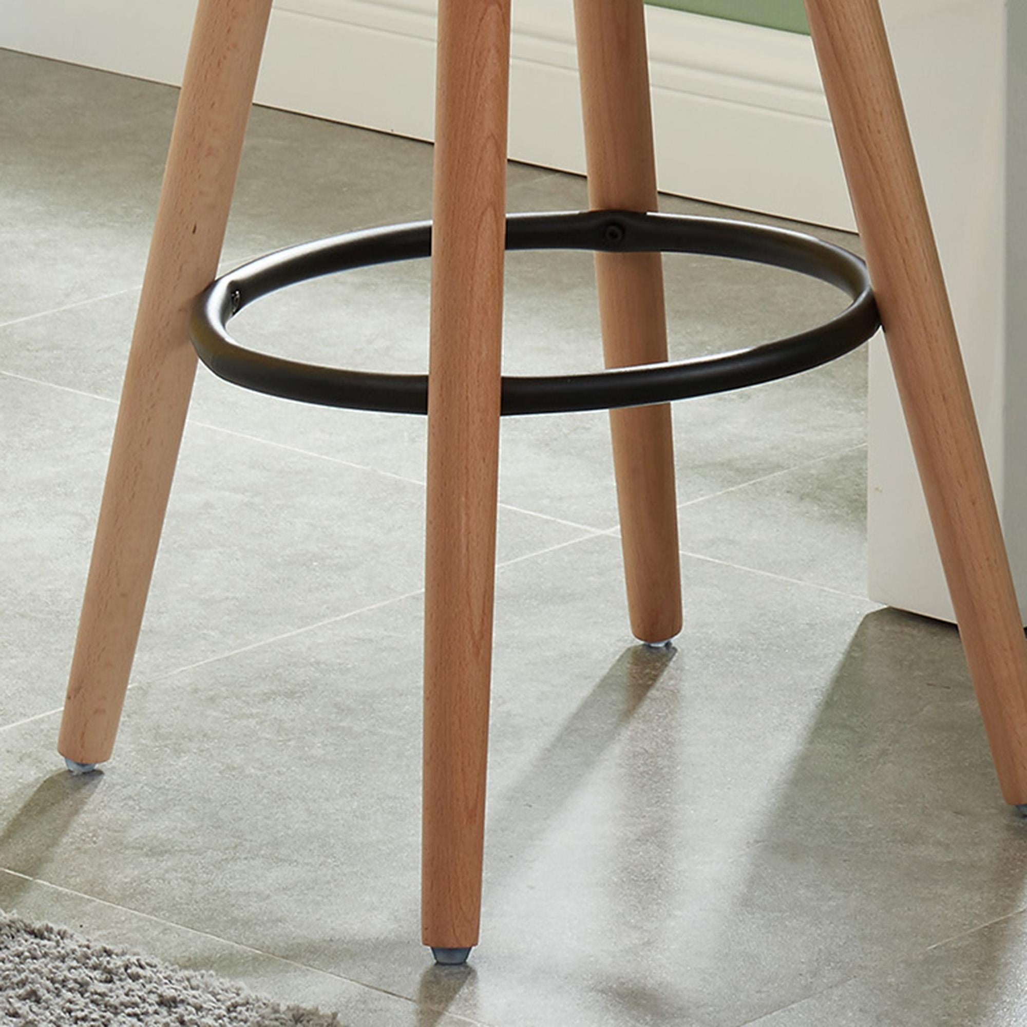 Worldwide Home Furnishings Diablo 203-352WT 26" Counter Stool - White and Natural IMAGE 7