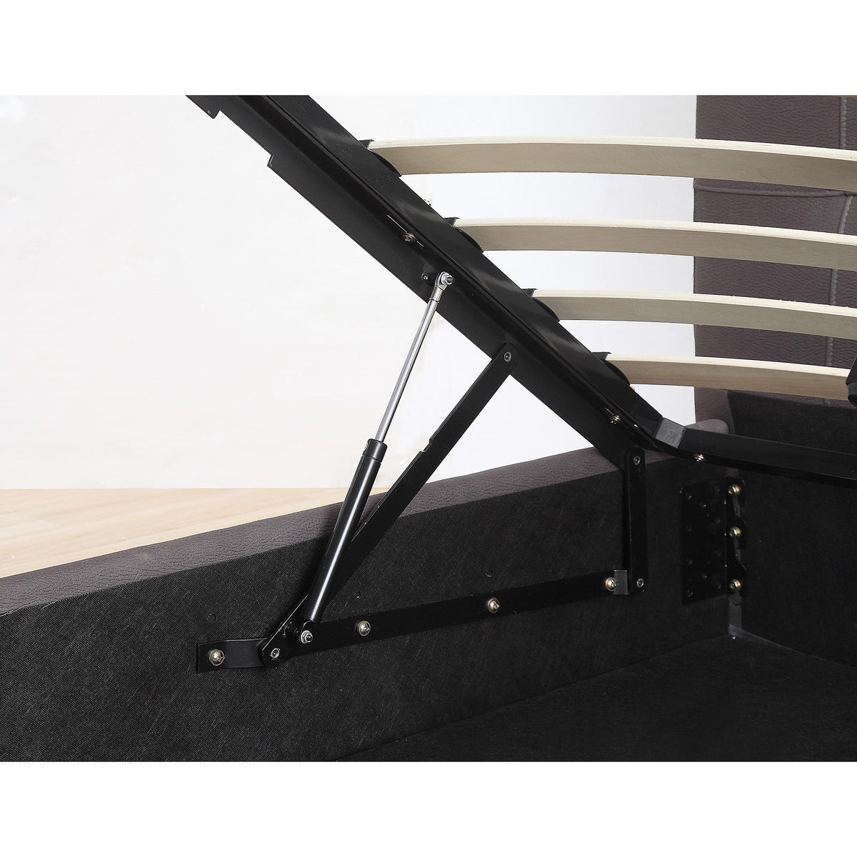 !nspire Extara 101-277K-GY 78" King Platform Bed w/Storage - Grey IMAGE 4