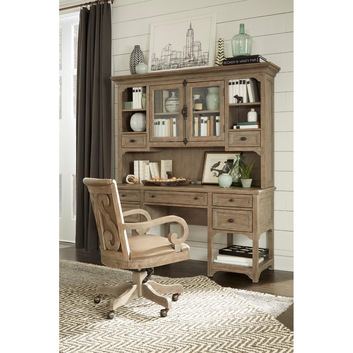 Magnussen Office Desks Desks With Hutch H4646-05B/H4646-05T IMAGE 4