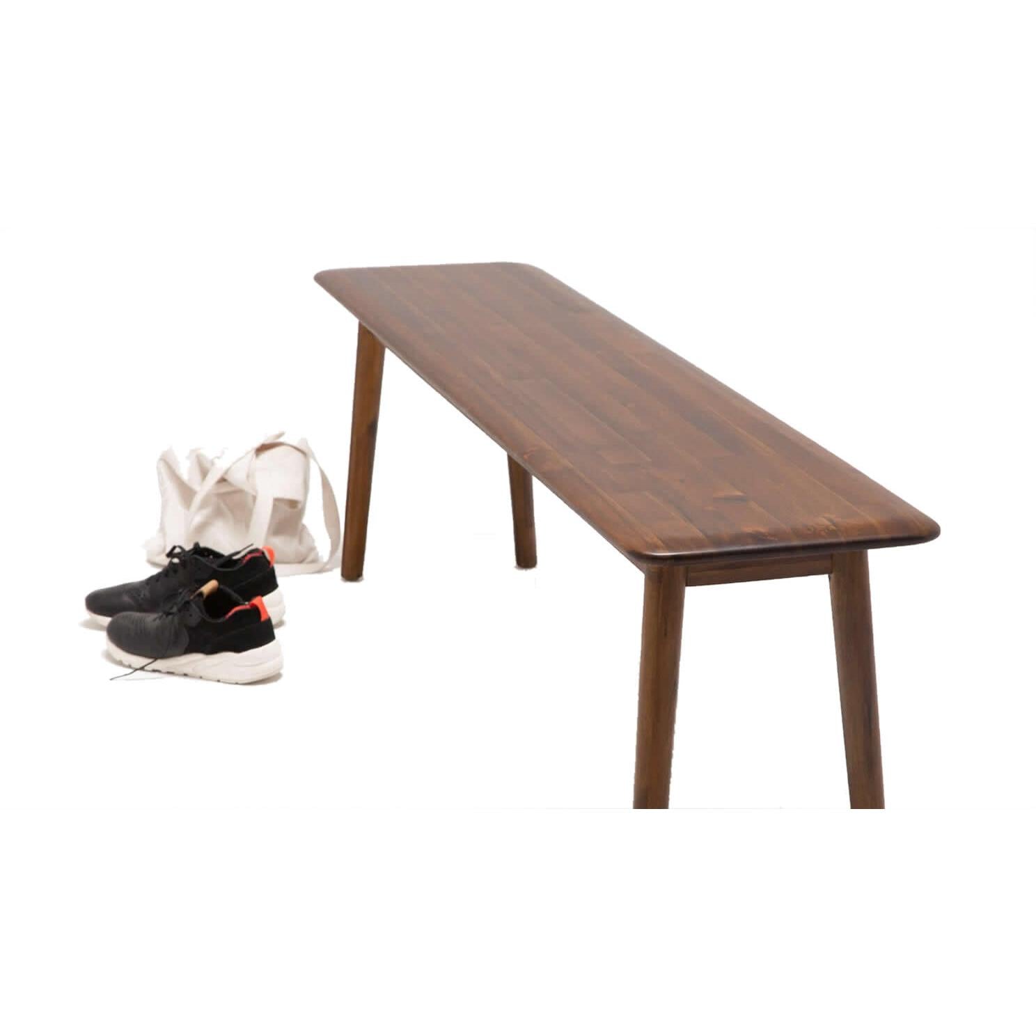 EQ3 Kacia Bench Kacia 7110-349-49 Small Bench - Walnut IMAGE 4