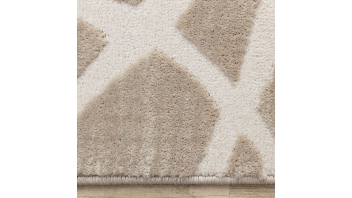 Leo Beige Cream Organic Line Design Rug