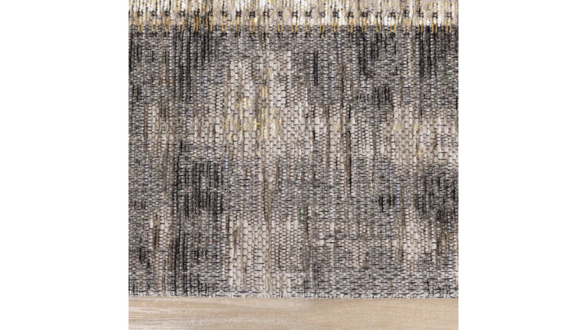 Cathedral Grey Cream Distressed Patchwork Rug