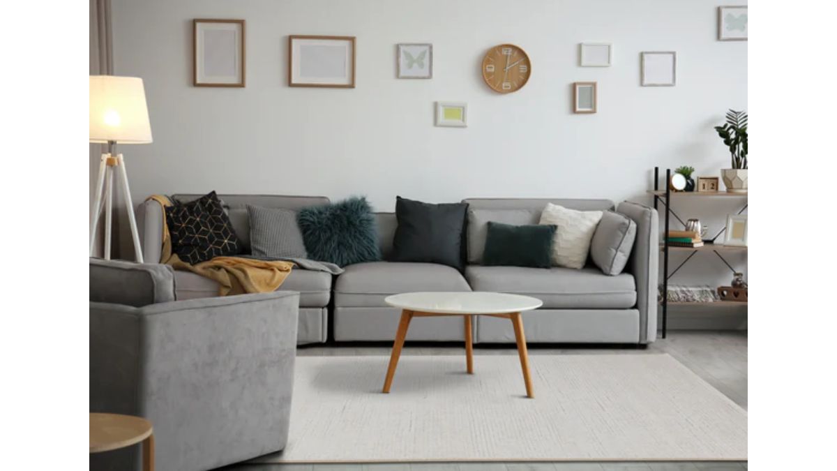 Ella Cream Carved Pile Plush Rug