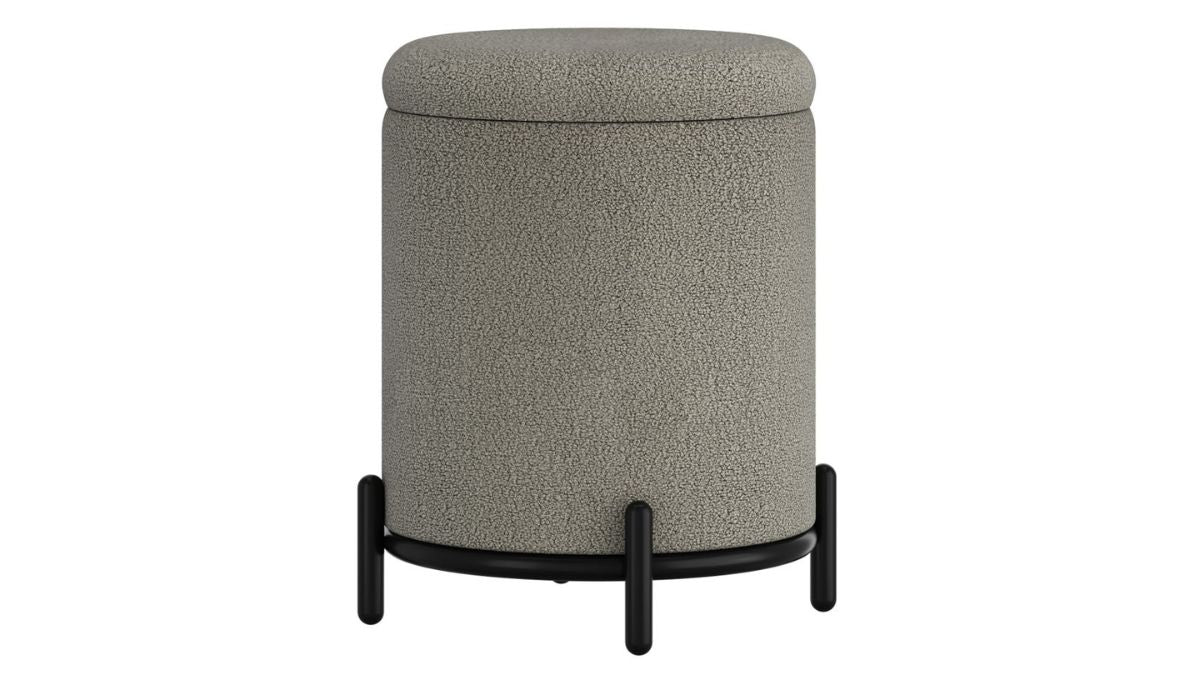 WORLDWIDE HOME FURNISHINGS CASTOR STORAGE OTTOMAN