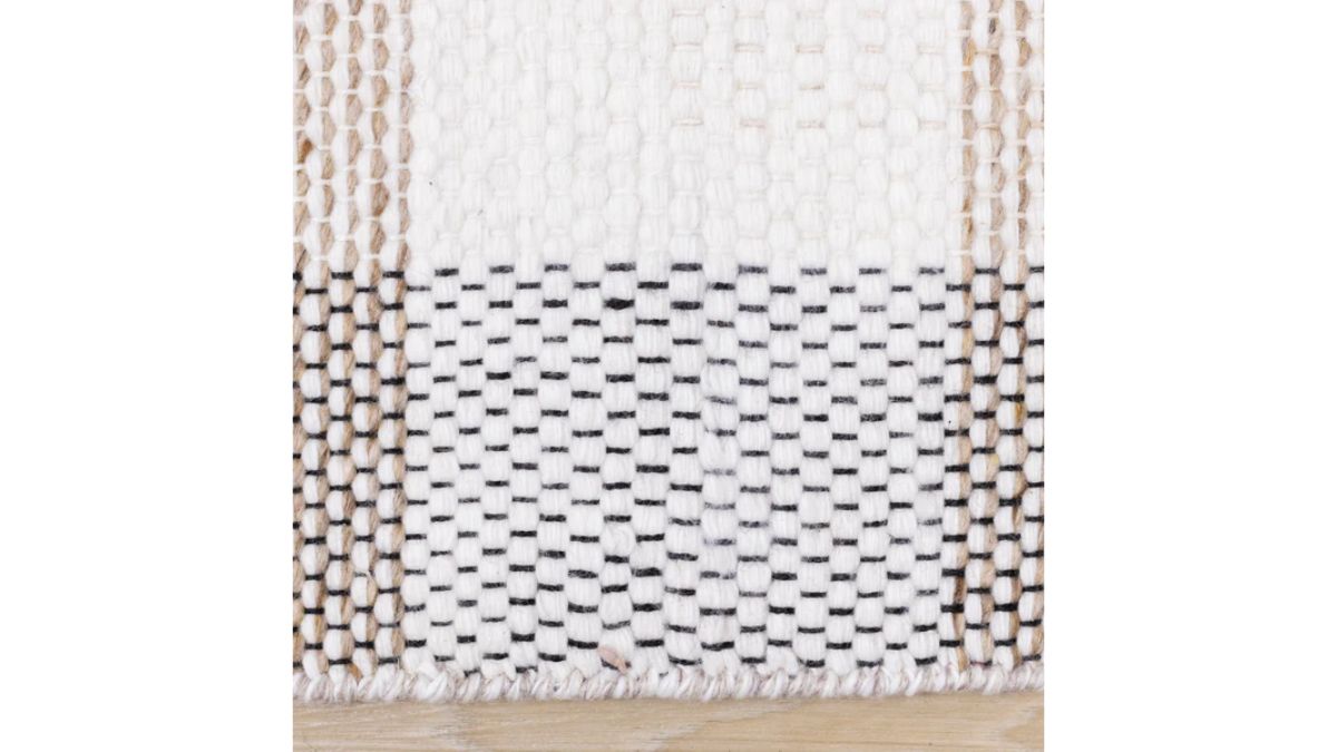 Aspen Beige Muted Plaid Woven Rug
