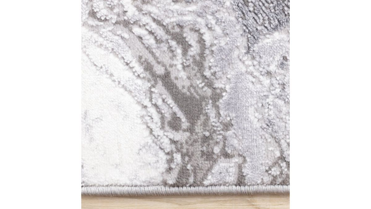 Emory Grey White Marble Design Rug