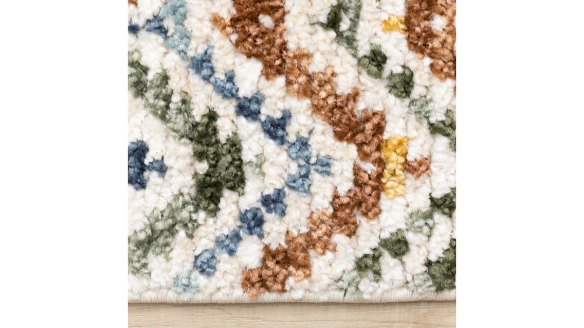 Nala Yellow Blue Green Oxblood Intricate Southwestern Design Rug