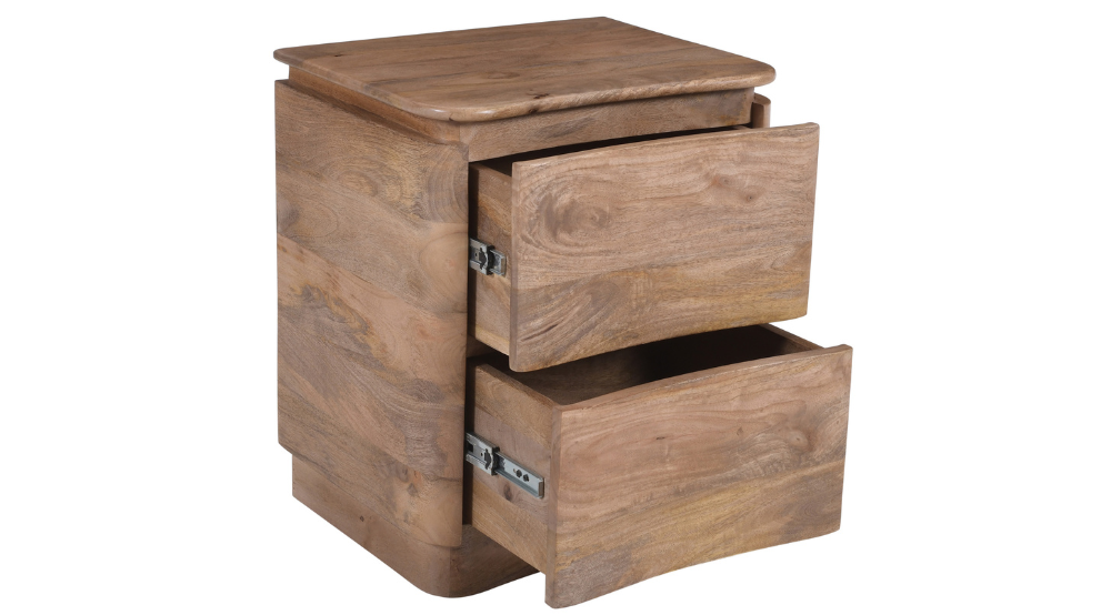 Akhila 2 Drawer Accent Table in Natural