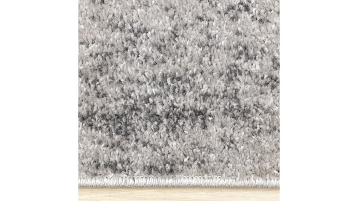 Eclipse Grey Black White Modern Geometric Design Rug