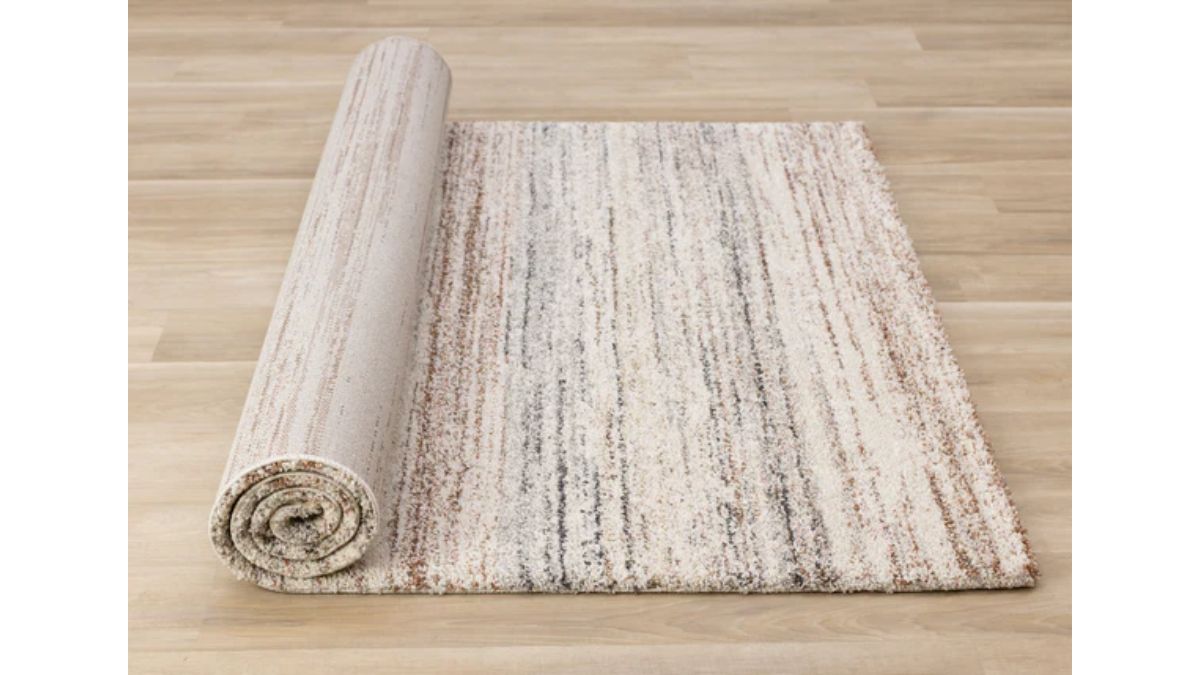 Marquis White Grey Orange Distressed Rug