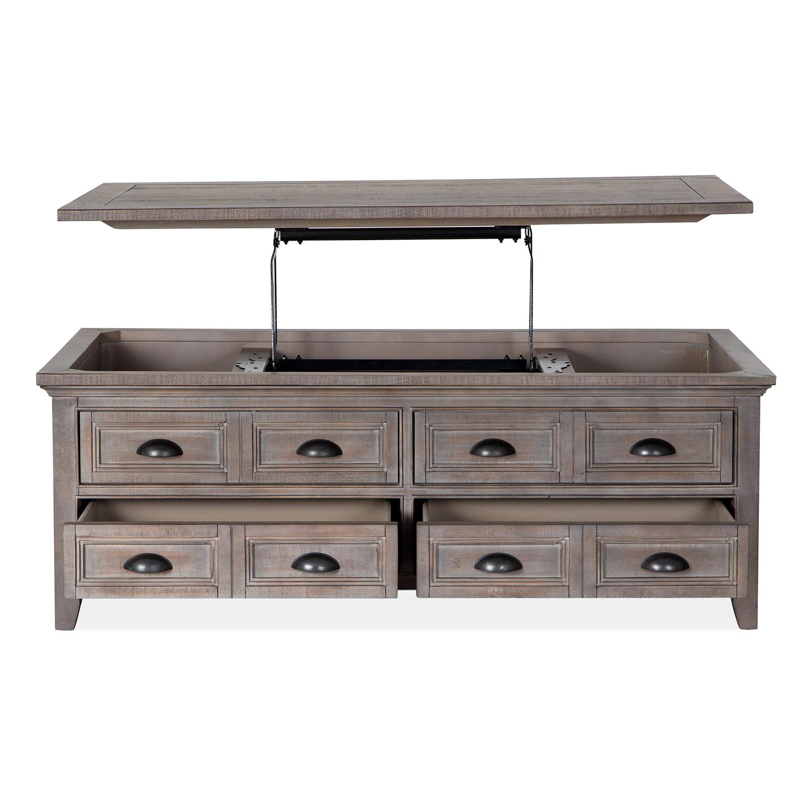 Magnussen Paxton Place T4805-50 Lift Top Storage Cocktail Table with Casters IMAGE 2