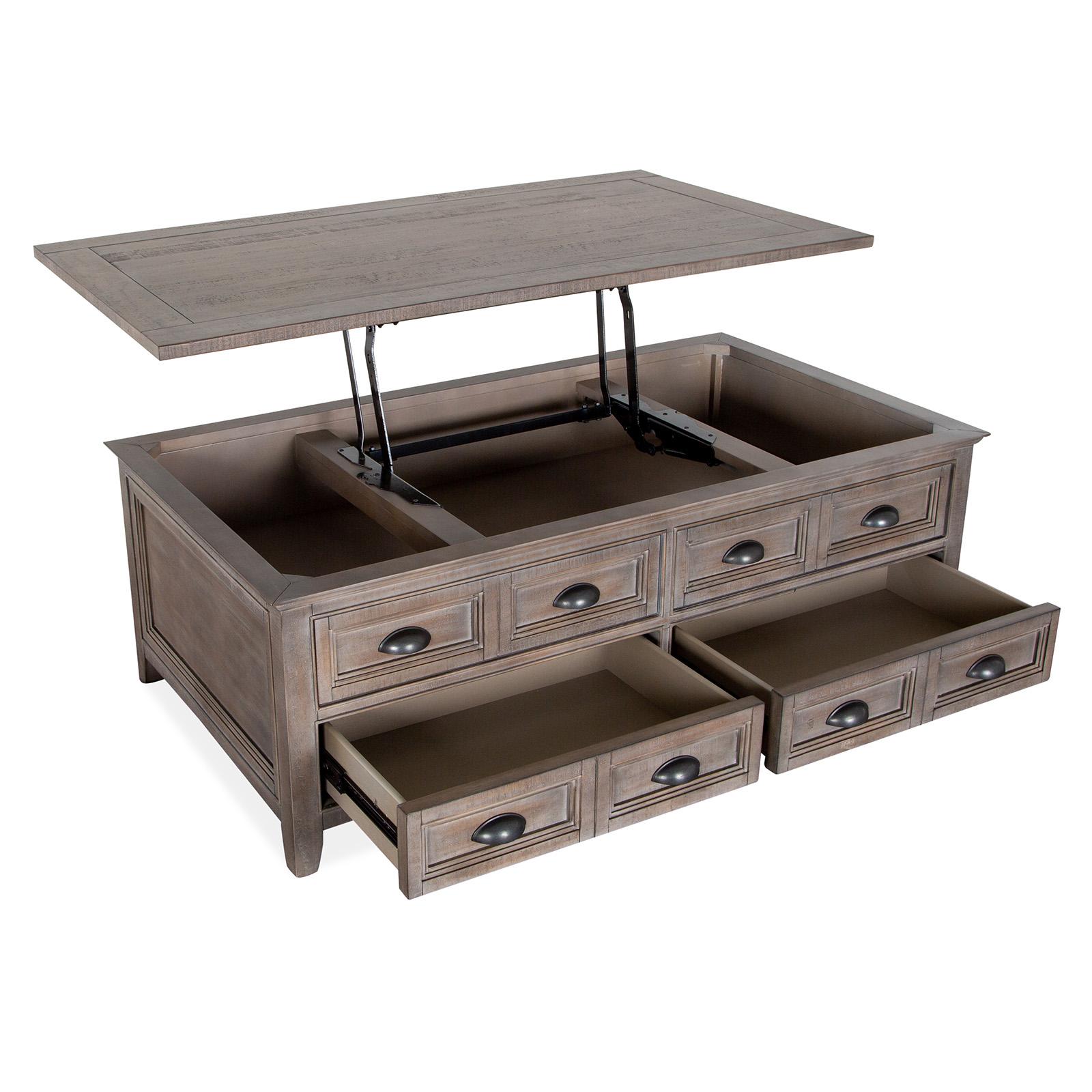 Magnussen Paxton Place T4805-50 Lift Top Storage Cocktail Table with Casters IMAGE 4