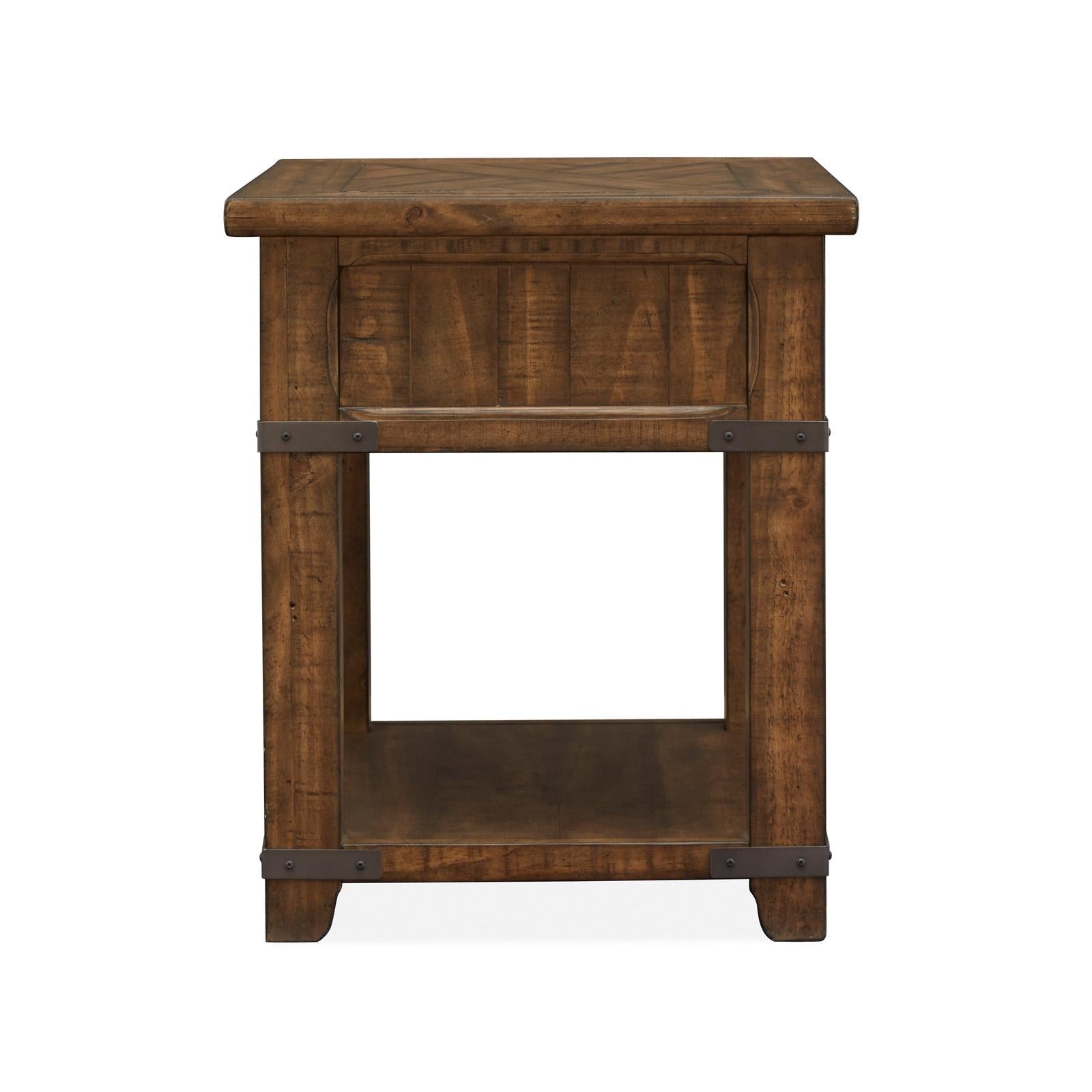 Magnussen Chesterfield T4717-03 Rectangular End Table IMAGE 3