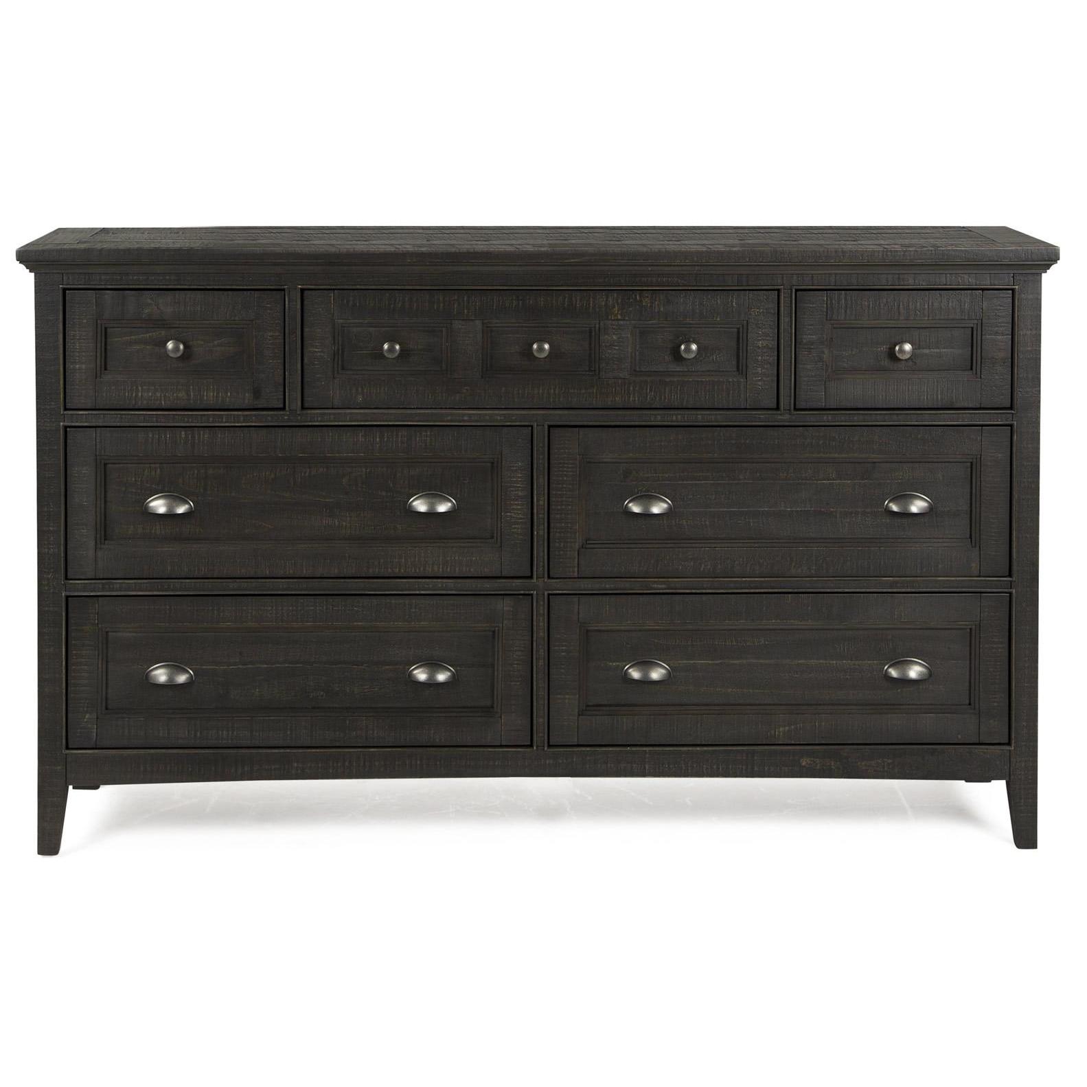 Magnussen Westley Falls B4399 Drawer Dresser with Landscape Mirror IMAGE 3